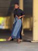 Streetwear Drawstring Wide-Leg Jeans – Contrast Stitching & Elastic Waist_mkmklike.com