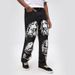 Men's Clothing Digital Printed Skull Jeans Loose Straight Cat Whisker Casual Trendy Brand Ins Daddy Pants Large Size Men_mkmklike.com