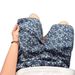 Men's Blue All Over Star Denim Shorts Straight Leg Five Quarter Length Summer American Casual Sports Pants_mkmklike.com