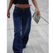 Vintage Low-Rise Washed Straight-Leg Jeans For Women – Classic Denim Pants With Distressed Details, Retro Street Style, Comfortable & Breathable_mkmklike.com