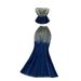 Women's Clothing Pure And Slim Fit Sleeveless Denim Tube Top Vest High Waist Fishtail Skirt_mkmklike.com