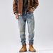 Men's Clothing High Street Loose Straight Jeans Men's Daddy Pants Tapered Long Pants_mkmklike.com
