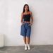 European Fit Mid-Rise Denim Bermuda Shorts – Non-Stretch Vintage Washed (Light Blue/Indigo/Charcoal, S-XXL)_mkmklike.com
