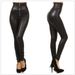 Women's clothing high waist zipper leather pants multi-size slim boot pants imitation leather leggings_mkmklike.com