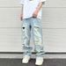 Men's Clothing Men's Retro Wide Leg Trousers Vibe High Street Fashion Washed Ripped Jeans Brand Design Casual Men's Clothing_mkmklike.com