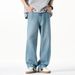 Men's Clothing Men's New Spring Casual Loose Fit Jeans American Retro Style Trendy Straight Leg Long Pants For Formal & Casual_mkmklike.com