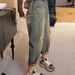 Ripped Straight-leg Jeans For Women, Spring And Autumn, High-waisted, Plus-size, Loose, Slimming, Harem Pants, Versatile_mkmklike.com