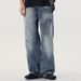 American Washed White Jeans For Men Loose Street Style Vibe Straight Pants Versatile Wide-Leg Long Trousers_mkmklike.com