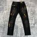 Men's Premium Splatter Paint Distressed Jeans - Slim Straight Stretch Denim Pants With Artistic Rips & Streetwear Edge (28-38)_mkmklike.com
