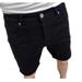 Men's High Street Black Washed Denim Shorts – Summer Loose Fit Mid-Thigh Casual Jeans With Stretch & No Ironing (Sizes 28-36)_mkmklike.com