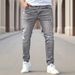 Slim Fit Trendy Skinny Jeans For Men Versatile Tight Pants_mkmklike.com