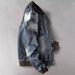 Retro Stand Up Collar Denim Jacket Motorcycle Jacket Handsome Denim Jacket_mkmklike.com