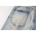 Men Women Y2K Stacked Flared Jeans, Mud Snow Wash, Plaid Lining Inside Ripped Holes, Cool & Breathable For Summer Outings_mkmklike.com