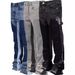 Men's Straight Leg Color Block Cargo Pants Fashionable And Versatile High Street Style American Retro Jeans for Foreign Trade And Cross Border_mkmklike.com