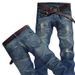 Men's Clothing Worn White Nostalgic Light Blueripped Holes Jeans_mkmklike.com