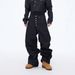 Vintage American Baggy Jeans For Men - Black Raw Denim Wide Leg Straight Fit With 5-Button Fly & Floor-Length Design_mkmklike.com
