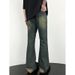 Nordmann American Retro Washed Jeans For Men, Slightly Flared Loose Straight Long Pants, BF Autumn Winter High Street Trendy_mkmklike.com