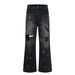 Men's Slightly Flared Jeans – High Street Wide Leg Trousers With Straight Fit (Black/Blue, S-XXXL)_mkmklike.com
