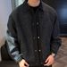 Autumn Men's Hot-Selling Patchwork Lapel Jacket Trendy Handsome Coat Fashionable Versatile Elegant High-Quality_mkmklike.com