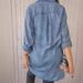 Women's Clothing Washed Denim Dress Washed Process Long Shirt Casual Jacket_mkmklike.com