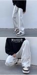 Summer White Jeans American High Street Men's Thin Design Sense High-end Pants Loose Straight Slightly Pulled Trousers_mkmklike.com