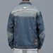 Loom Autumn Winter New Brand Badge Embroidered Jacket Loose European American Trendy Retro Youth Denim Coat Men_mkmklike.com