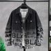 Men's Clothing Large size denim jacket men spring and autumn fashion jacket men casual fat spring jacket teenager student clothes_mkmklike.com