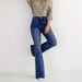 Women's Versatile Distressed Cat Whiskers Slim Fit Stretch Flared Jeans Casual Cotton Denim for Spring/Autumn & Summer_mkmklike.com