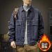 Lunar Apex New 2024 Denim Men's Workwear Casual Loose Trendy Brand Spring And Autumn Large Size Top Jacket_mkmklike.com