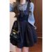 Chicco Early Spring Outfit Korean Chic Suit French Style Vest Dress Polka Dot Shirt Two-Piece Set_mkmklike.com