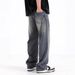 Nordmann European And American Retro High Distressed Jeans For Men, Ins Trendy Loose Straight Wide-Leg Floor-Length Street Style_mkmklike.com