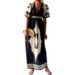 Women's Clothing fashion temperament ins style Bohemian mid-length dress_mkmklike.com