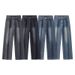 Men's Clothing Wide Leg Straight Leg Jeans Versatile Casual Pants Semi Elastic Waist INS Style American Trendy For Teens_mkmklike.com