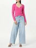 Women's Clothing Casual Wide Leg Stitching Jeans Large Size Loose_mkmklike.com