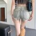 K Spicy Girl Denim Shorts, Women's Slim Fit And Slimming, Hip Hugging Hot Pants, Straight Leg Pants_mkmklike.com