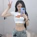 Spicy Girl Cross Pattern Low-Waist Denim Shorts For Women 2025 Summer Design Unique Loose Wide-Leg Hot Pants Trendy_mkmklike.com