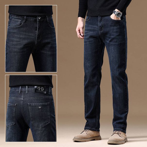 2025 Denim Jeans Men's New Light Business Straight Leg Slim Fit And High Display Casual Versatile Trendy Brand Pants Men_mkmklike.com