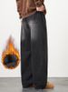 Men's Winter Warm Fleece-Lined Thick Insulated Denim Pants Wide-Leg Straight Thermal Baggy Jeans Asian Size L-5XL_mkmklike.com
