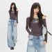 2025 Autumn New Korean Style Fashionable Ripped Wide-Leg Pants For Women, Versatile Loose Slimming Denim Trousers_mkmklike.com