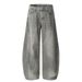 Splashed Ink Spray Paint Washed Scimitar Jeans Men's Loose Versatile Vintage High Street Trendy Brand Niche Wide-Leg_mkmklike.com