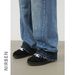 Men's Distressed Washed Wide-Leg Jeans With Hand-Painted Details | Loose Fit Straight Denim Pants For Streetwear & Casual Style_mkmklike.com