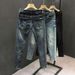 Jeans Men's Trendy Brand 2023 Spring And Summer Style Slim Fit Small-leg Pants Korean Style Trendy Casual Stretch Long Pants For Men_mkmklike.com