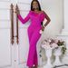 Women's oblique collar ruffle jumpsuit Commuter style high waist casual tights Jumpsuit_mkmklike.com