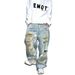 Men's Clothing Vibe High Street Personality Graffiti Loose Ripped Beggar Jeans Men's Niche Cool Wide Leg Trousers_mkmklike.com