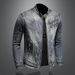 Loom Cross-Border Trendy Brand Men's Denim European And American Casual Retro Plus Size Stand Collar Zipper Jacket Cycling_mkmklike.com