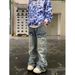 Nordmann Men's Cargo Jeans Autumn Winter Loose Straight Casual Pants American High Street Trendy Brand Design Stylish Long_mkmklike.com