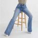 Women's Clothing High Waist Stretch Flared Jeans For Women - Slim Fit Comfort Denim Pants With Elastic Waistband_mkmklike.com