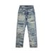 Digital Direct Injection 3D Printing Destroyed Erosion Jeans Niche Wide Leg Men's And Women's Trousers_mkmklike.com