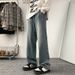 Vintage Starry Sky Pattern Jeans For Men, Spring And Autumn Style, Straight Loose Fit, Trendy American High Street_mkmklike.com