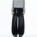 Unisex American Vintage Embroidered Flared Jeans - 70s Retro Wide Leg Bell Bottom Denim Pants With Crescent Embroidery_mkmklike.com